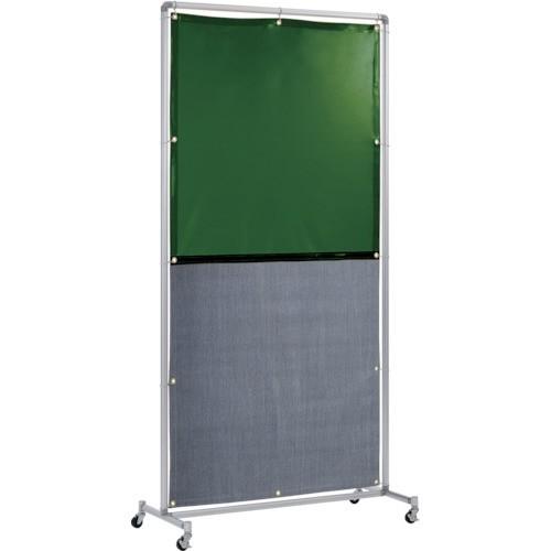 吉野 吉野　遮光火花兼用衝立（グリーン×Ａ種シート）１×２　単体キャスター | 吉野
