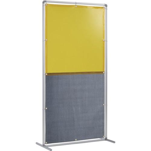 吉野 吉野　遮光火花兼用衝立（イエロー×Ａ種シート）１×２　単体固定足 | 吉野