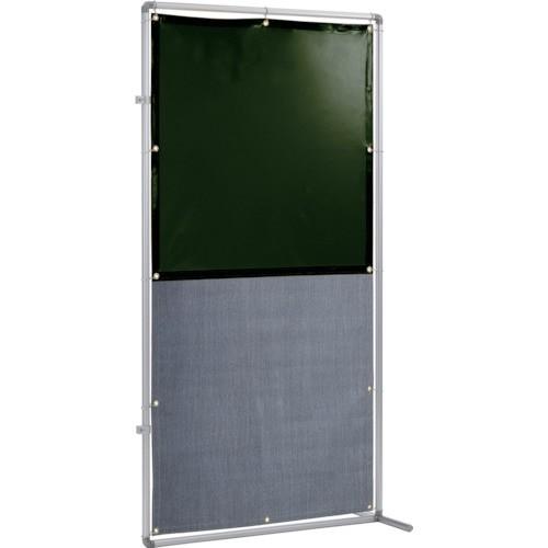吉野 吉野　遮光火花兼用衝立（ダークグリーン×Ａ種シート）１×２　接続型固定足 | 吉野