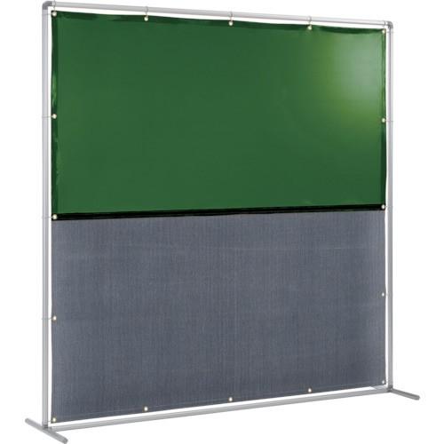 吉野 吉野　遮光火花兼用衝立（グリーン×Ａ種シート）２×２　単体型　固定足 | 吉野