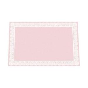 アーテック 無蛍光和紙テーブルマットレースB ピンク TE-L11（100枚入）L ＜QMTD902＞ | アーテック