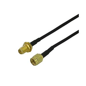 変換名人 アンテナ延長ケーブル [RP-SMA オス→メス RP-SMA /2m]  ブラック SMA-CA20 | 