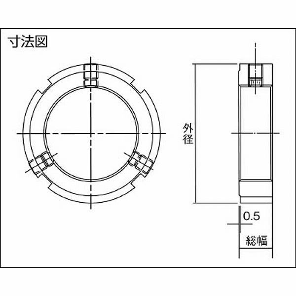 エバオン EPT20N-5-M20X1 EVN ロックナット EPT 直角度0.005 M20×1 |  | 01