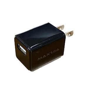 オズマ スマートフォン対応[USB給電] AC-USB充電器 (ブラック) IACU-90KN | osma