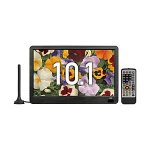 TEES 10.1V型 ポータブルテレビ  ブラック PTV-101-BK ［10.1V型］ | 