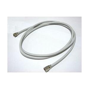 SSAサービス 1.5m 4K8K対応 テレビアンテナケーブル 【地上波デジタル、BSデジタル、CSデジタル】 4C F型両端ストレート  グレー S4-FP-FP-1.5 | 