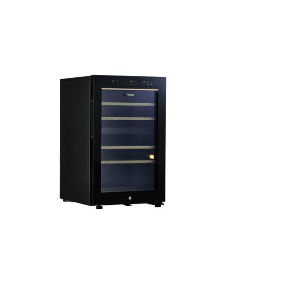 【基本設置料金セット】 ハイアール ワインセラー108L JQ-F108A 木製ラック  ブラック JQ-F108A-K ［41本 /右開き］ 【お届け日時指定不可】 |  | 04