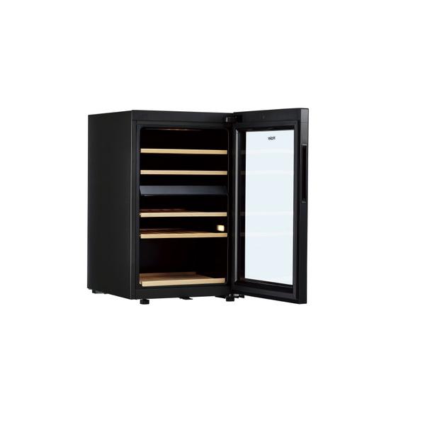 【基本設置料金セット】 ハイアール ワインセラー108L JQ-F108A 木製ラック  ブラック JQ-F108A-K ［41本 /右開き］ 【お届け日時指定不可】 |  | 06