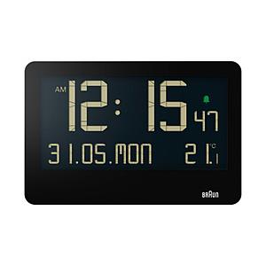 ブラウン BRAUN DIGITAL ALARM CLOCK  BLACK BC14B | BRAUN