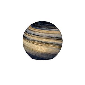 ソァーイング LED インテリア ナイトライト 電池式 惑星タイプ ガラス製 タイマー機能付き ブルー マーブル  ブルーマーブル LT876S1 | 