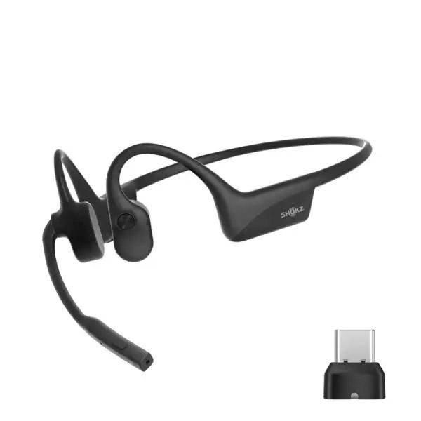 Shokz ブルートゥースイヤホン 耳かけ型 骨伝導 OpenComm2 UC USB-C(2025)  SKZ-EP-000041 ［骨伝導型 /Bluetooth対応］ 【sof001】 [振込不可][代引不可] |  | 01