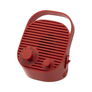 プラスマイナスゼロ テレビ用ワイヤレススピーカー（ラジオ付）  レッド XAP-J010R ［防滴］ | 