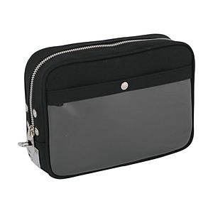 三栄産業 ＳＡＮＥＩ　帆布メール用ポーチ（Ｍ）馬蹄錠金具付　黒   PM-U-01 | 