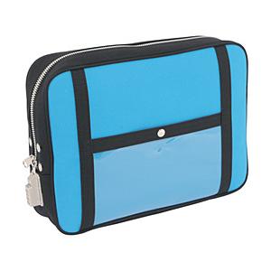 三栄産業 ＳＡＮＥＩ　帆布メール用ポーチ（ＬＬ）ＳＥＤ−１錠付　ブルー   PLL-SED-09 | 