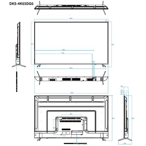 DMM.COM PCモニター DMM.make 4K DISPLAY  DKS-4K65DG6 ［65型 /4K(3840×2160） /ワイド］ 【お届け日時指定不可】 |  | 12