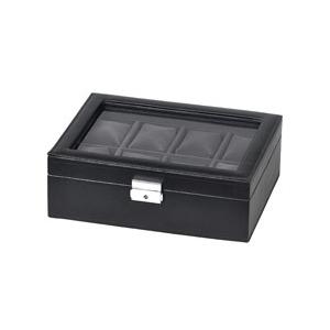 エスプリマ 合皮8本時計収納ケース  ブラック SE83521BK ［8本用］