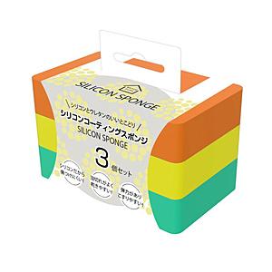 トレードワン シリコンコーティングスポンジ  3色セット 30890 | 