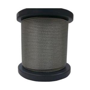 大阪コートロープ O．C．R SUSワイヤロープ1．50mm 7×7 50m巻コート無 SB-150-50M | 