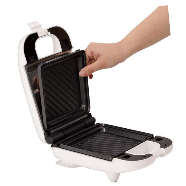 ライソン KDHS003W 着脱式 シングルホットサンドメーカー |  | 02