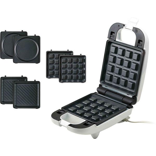 ライソン KDHS011W 洗えるシングルマルチサンドメーカー3in1 |  | 01