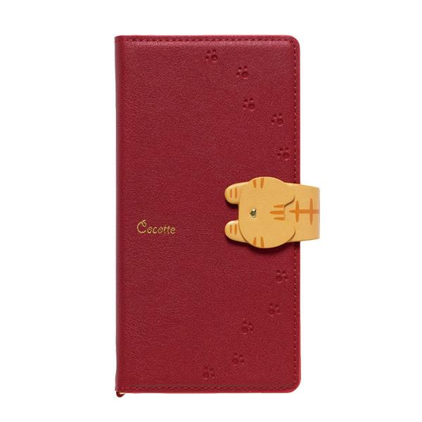 ナチュラルデザイン マルチタイプ手帳型ケース L-size Cocotte Red   ML-L-COT04 【864】 |  | 01