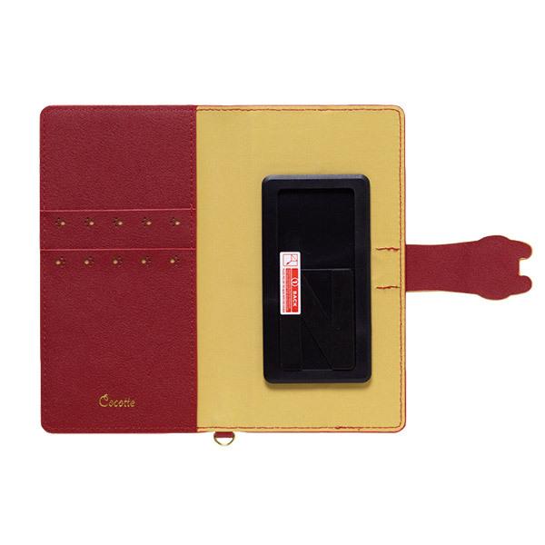 ナチュラルデザイン マルチタイプ手帳型ケース L-size Cocotte Red   ML-L-COT04 【864】 |  | 03