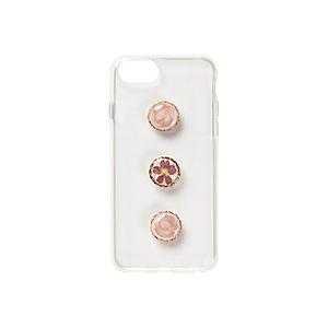 ナチュラルデザイン iPhoneSE2/iPhone8/7/6s/6　背面型ケース“押し花マーブル3連フレーム” Pink iP7-MF03 [振込不可] | 