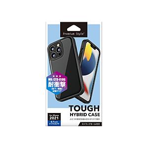 PGA iPhone 13 Pro 対応 6.1inch 3眼 ハイブリッドタフケース Premium Style ブラック PG-21NPT01BK | PGA