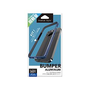 PGA iPhone 13 Pro 対応 6.1inch 3眼 アルミバンパー ネイビー Premium Style PG-21NBP04NV | PGA