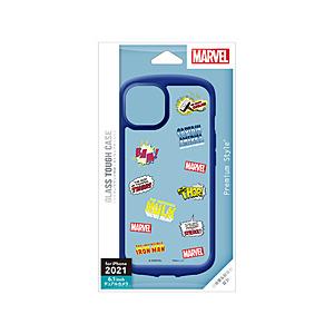 PGA iPhone 13 対応 6.1inch 2眼 ガラスタフケース Premium Style アベンジャーズ PG-DGT21K21AVG | PGA