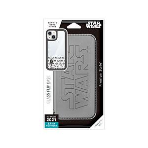 PGA iPhone 13 対応 6.1inch 2眼 ガラスフリップケース Premium Style ダース・ベイダー PG-DGF21K30DV | PGA