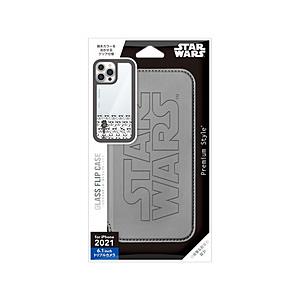 PGA iPhone 13 Pro 対応 6.1inch 3眼 ガラスフリップケース Premium Style ダース・ベイダー PG-DGF21N30DV 【864】 | PGA