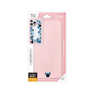 PGA iPhone 13 Pro Max対応 6.7inch ガラスフリップケース Premium Style ミニーマウス PG-DGF21P02MNE | PGA