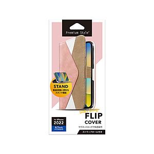 PGA ｉＰｈｏｎｅ２０２２　６．１ｉｎｃｈ　３眼　フリップカバー レターデザイン [ピンク] | PGA