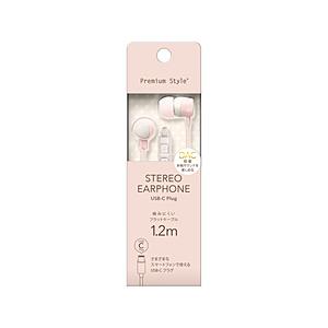 PGA イヤホン　カナル型 Premium Style ピンク PG-SECE3PK1 ［USB］ | PGA