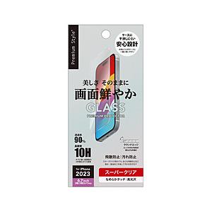 PGA iPhone 15 Plus/15 Pro Max 液晶保護ガラス [スーパークリア] Premium Style  PG-23CGL06CL | PGA