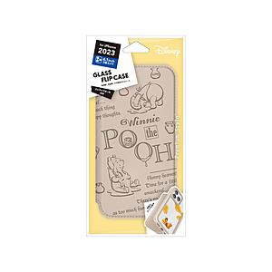 PGA iPhone 15 Pro ガラスフリップケース Premium Style くまのプーさん PG-D23BGF04POO | PGA