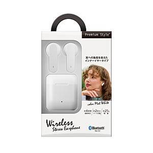 PGA 完全ワイヤレスイヤホン Premium Style マットホワイト PG-BTE18TW6WH ［ワイヤレス(左右分離) /Bluetooth対応］ | PGA