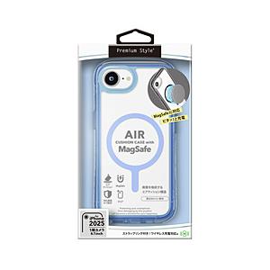 PGA iPhone 17e/16e MagSafe対応 エアクッションケース Premium Style ネオンブルー PG-25KMA07BL ［背面ケース /Magsafe対応］ | PGA