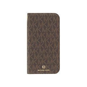 マイケルコース MICHAEL KORS - Folio Case Edge Corting with Tassel Charm for iPhone 13 Pro Max [ Brown/Black ] | 