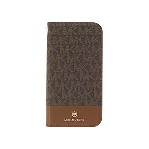マイケルコース MICHAEL KORS - Folio Case Bicolor with Tassel Charm for iPhone 13 Pro Max [ Brown/Camel ] 【864】 | 