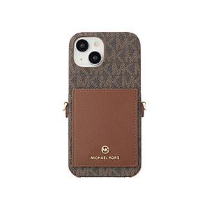 マイケルコース Wrap Case Pocket with Strap iPhone 15 MICHAEL KORS Brown MKWSBRWPWIP2361 【864】 | 