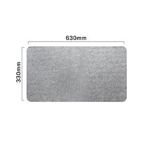 CROSSROAD TC-FDM630-LGY デスクマット [630ｘ330mm] フェルト  ライトグレー [振込不可] | 