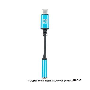 GRAPHT オーディオ変換プラグ [USB-C オス→メス φ3.5mm] 初音ミク THE SPECIAL - CABLE DAC HATSUNE MIKU Edition  TGR227-HKI-ONE | 