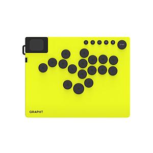 GRAPHT レバーレスコントローラー Command Trigger for PC  GRT124-YLW-ONE ［USB /Windows /17ボタン］ 【sof001】 [振込不可][代引不可] | 