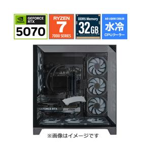 Rabbit0 Studio ゲーミングデスクトップパソコン Rabbit0 Studio RBST-7800X3D-5070SBK [RTX5070] 【sof001】 [振込不可][代引不可] | 
