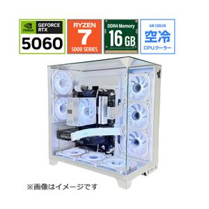 Rabbit0 Studio ゲーミングデスクトップパソコン Rabbit0 Studio RBST-5700X-5060WH [RTX5060] [振込不可][代引不可] | 