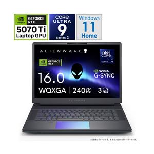 NAA96-FN ゲーミングノートパソコン Alienware 16 Area-51(RTX 5070Ti) リキッド ティール ［16.0型 /Windows11 Home /intel Core Ultra 9 /メモリ：32GB /SS… | DELL