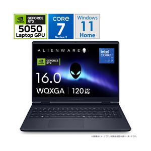 NA66-FNC ゲーミングノートパソコン Alienware 16 Aurora(RTX 5050) インターステラー インディゴ ［16.0型 /Windows11 Home /intel Core 7 /メモリ：16GB /S… | DELL