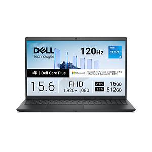 ノートパソコン Dell 15(DC15250) カーボンブラック ND55-GNM3BC ［15.6型 /Windows11 Home /intel Core i5 /メモリ：16GB /SSD：512GB /M365 (24か月) or Of… | DELL